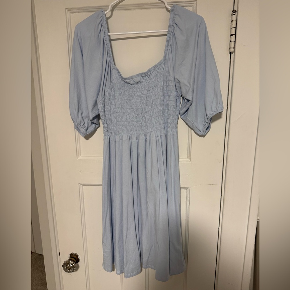 Women’s Jcrew Cotton Midi Blue Dress Size M